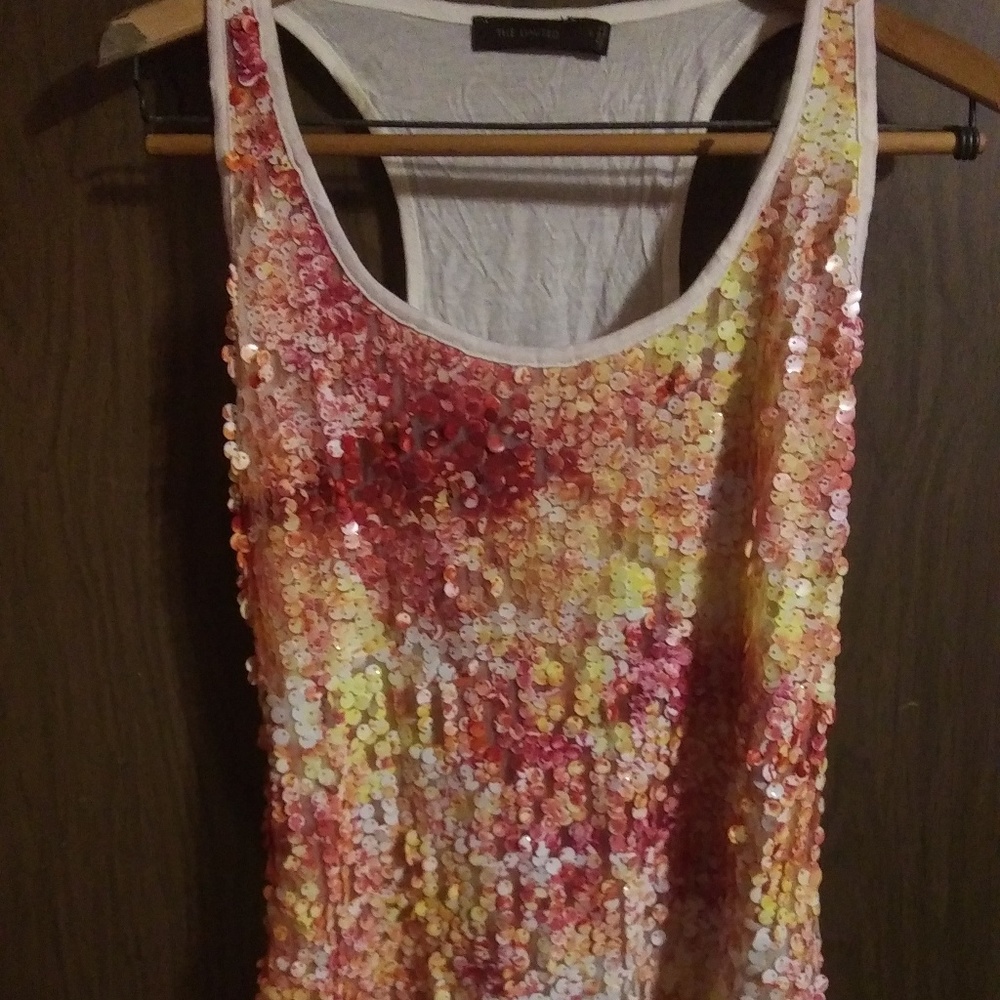 The Limited Small sequin tank top